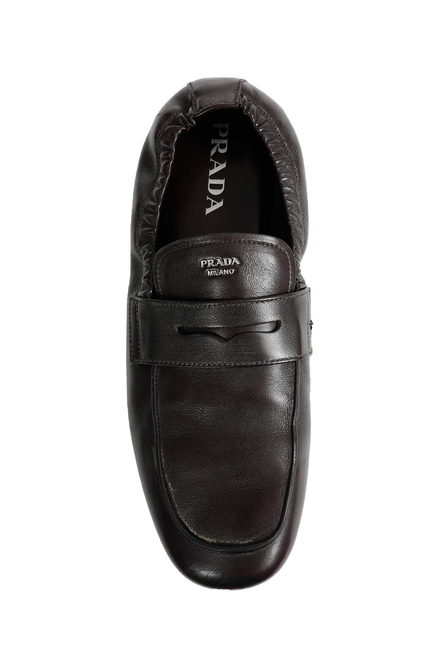 Suffle Antiqued Leather Loafers