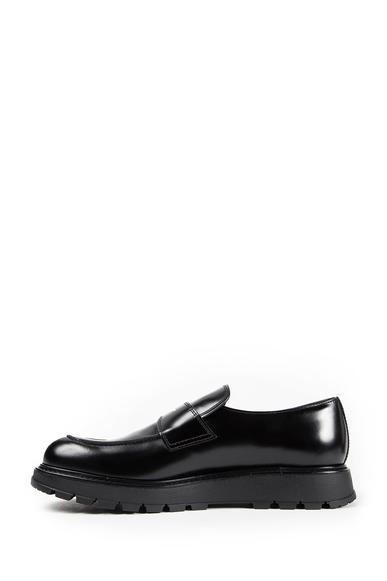 Brushed leather loafers