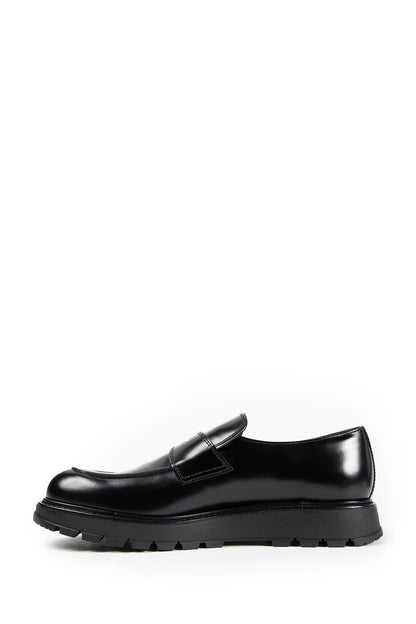 Brushed leather loafers
