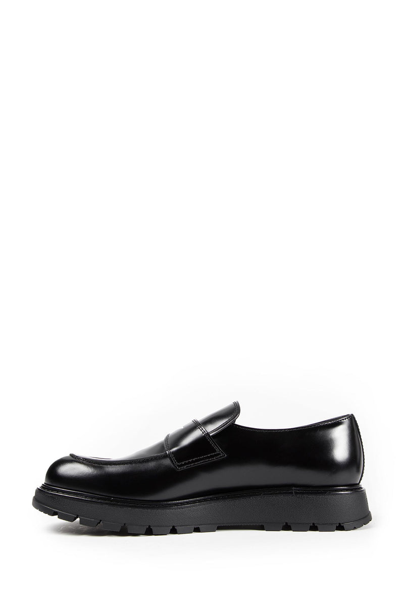 Brushed leather loafers