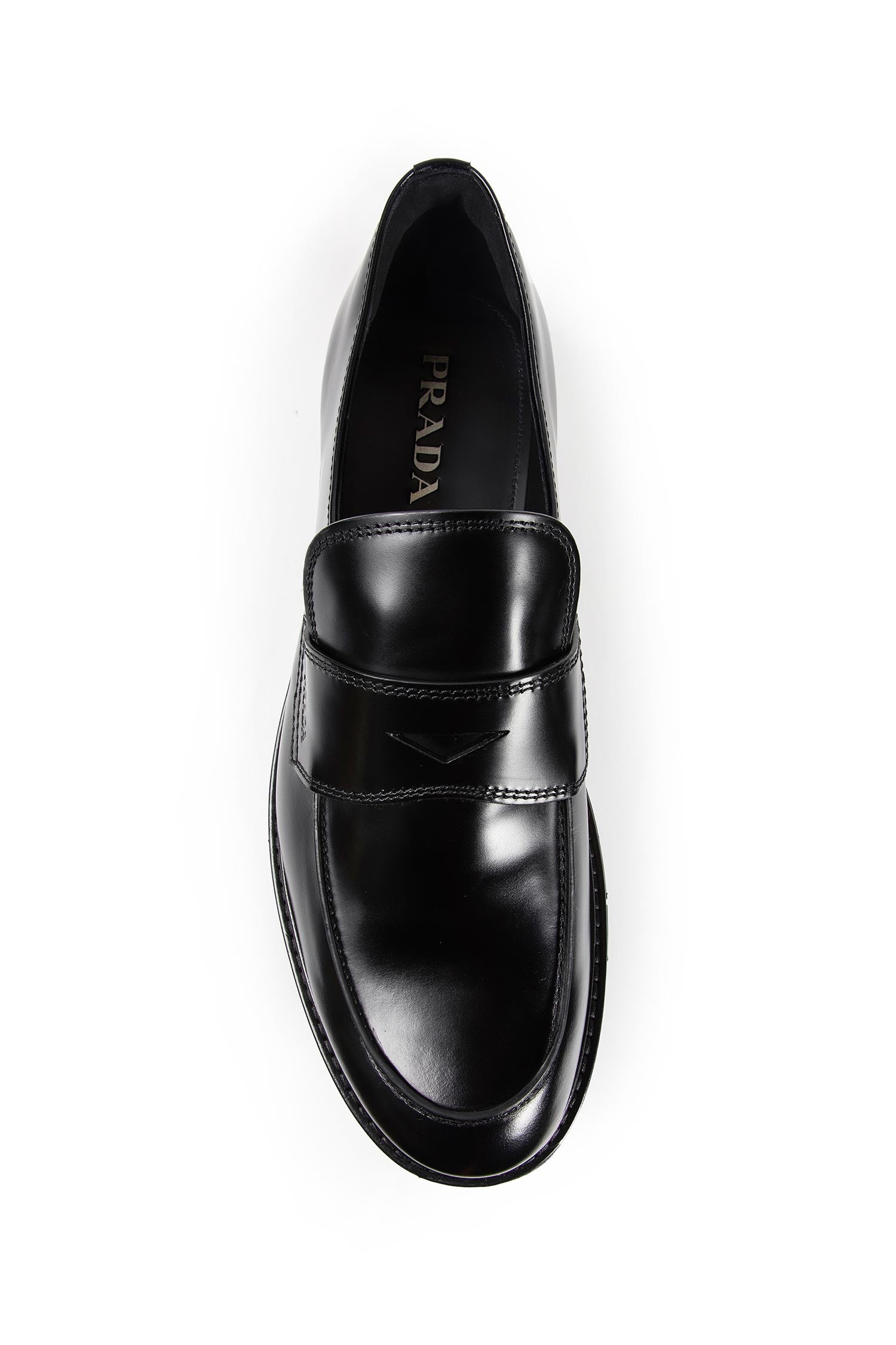 Brushed leather loafers