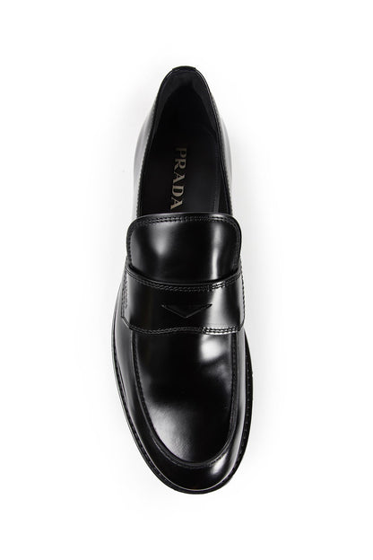 Brushed leather loafers