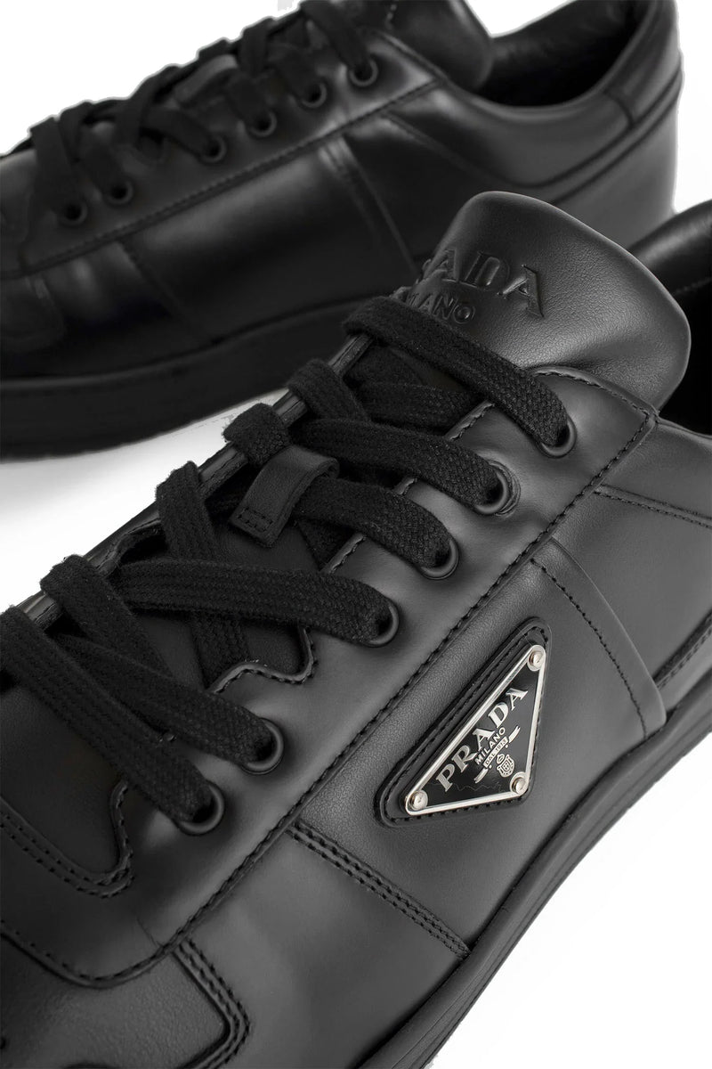Black Downtown Leather Sneakers - Antonioli.eu