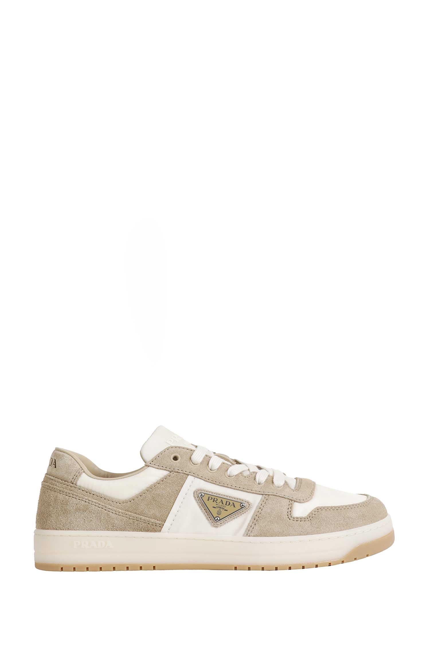 Downtown Re-Nylon and Suede Sneakers
