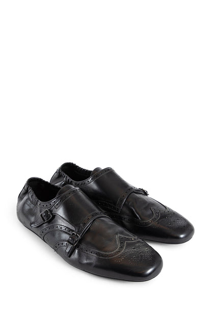 PRADA MAN BLACK LACE-UPS