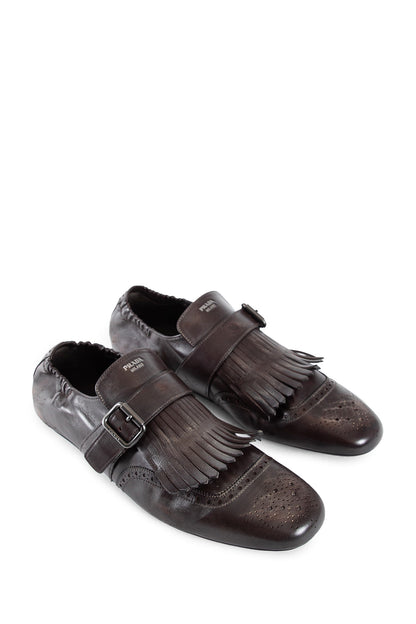 PRADA MAN BROWN LOAFERS & FLATS