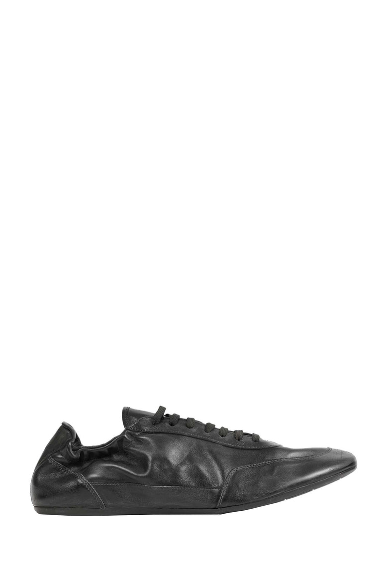 PRADA Collapse Leather Sneakers man