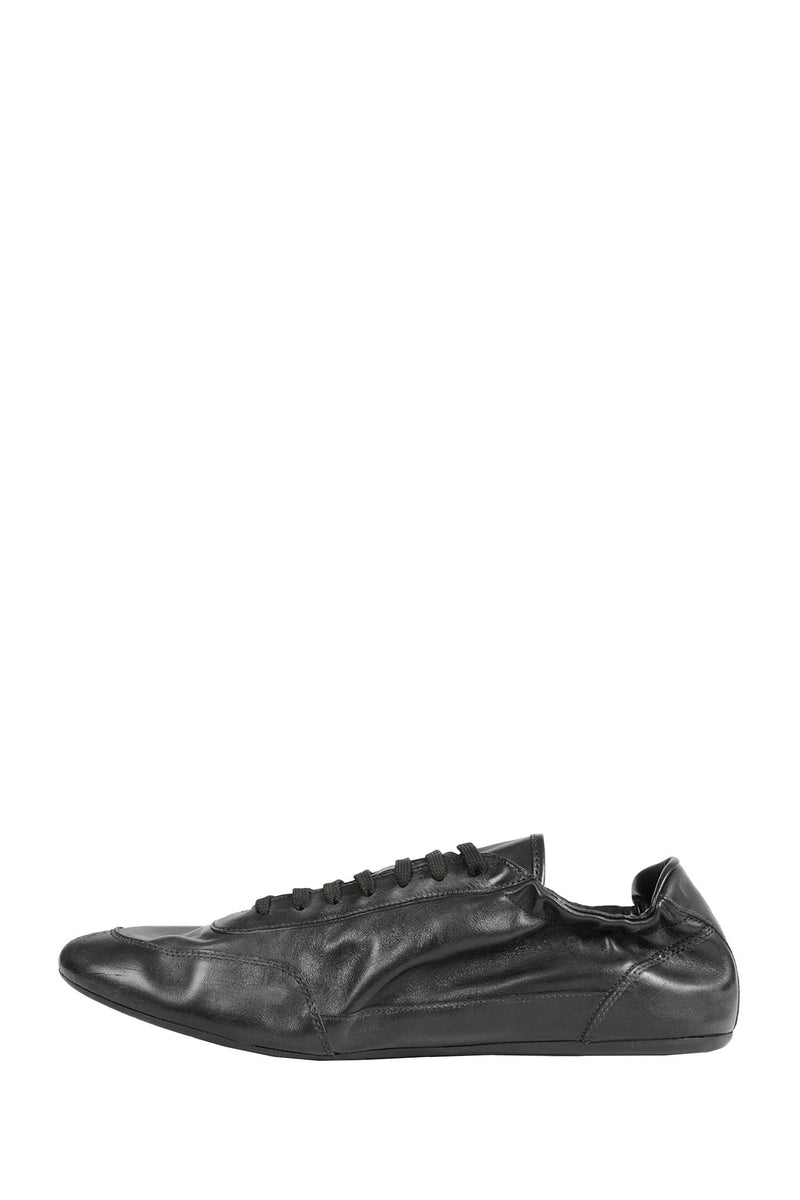 PRADA Collapse Leather Sneakers man