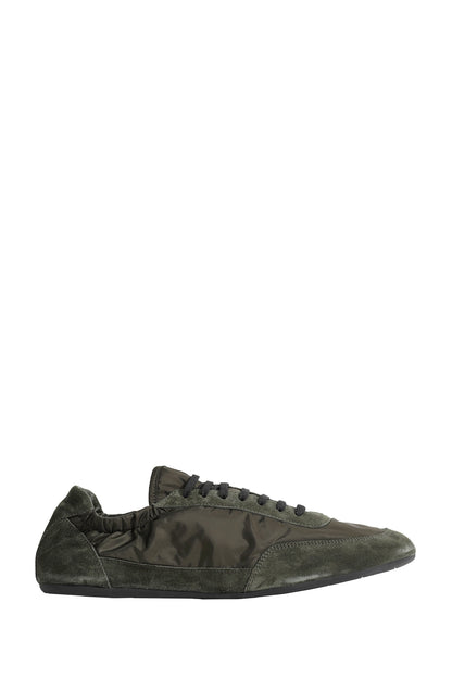Collapse Re-Nylon And Suede Sneakers