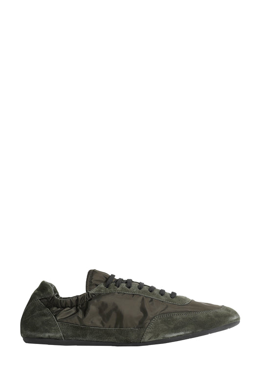 Collapse Re-Nylon And Suede Sneakers