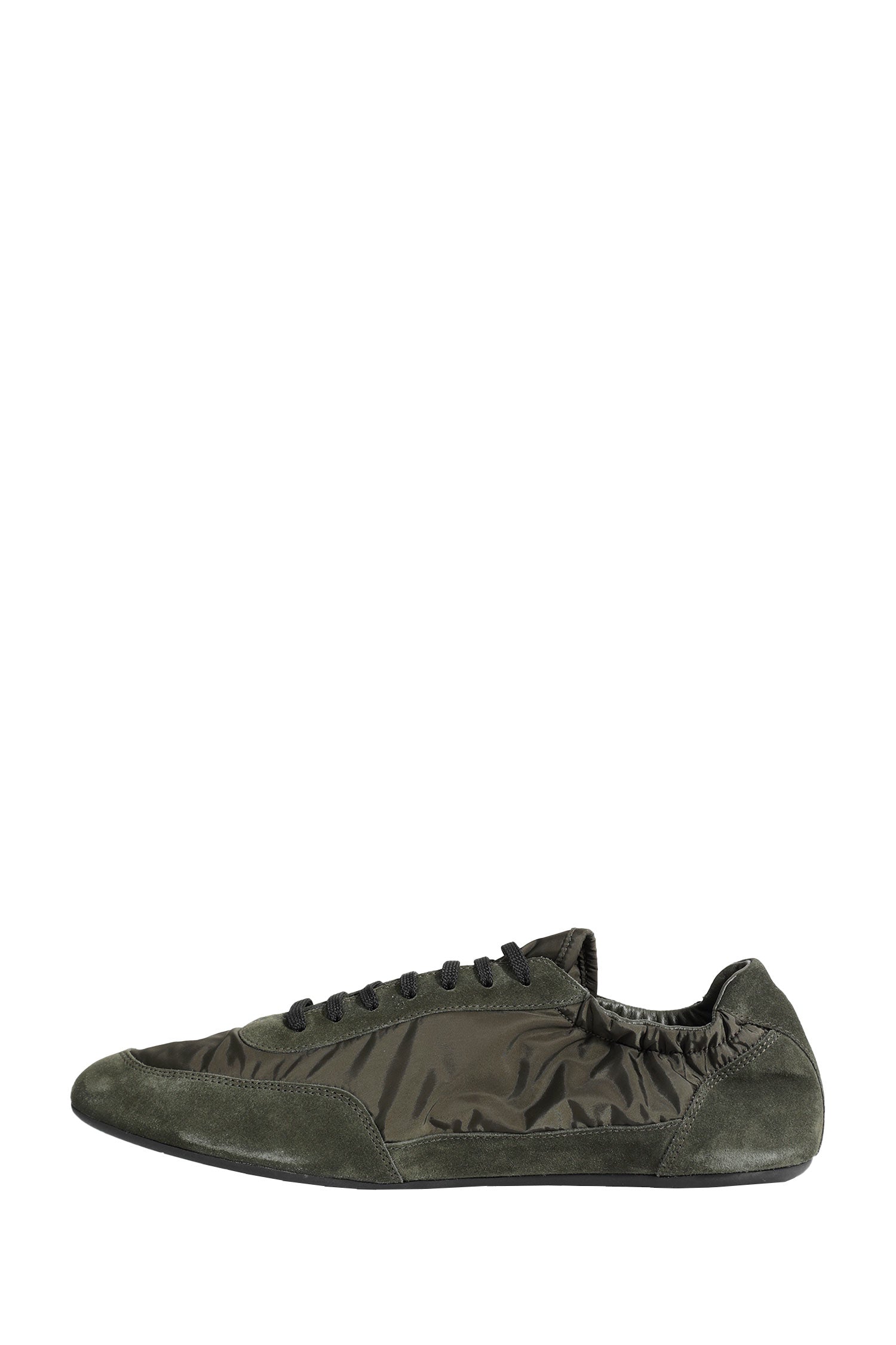 Collapse Re-Nylon And Suede Sneakers