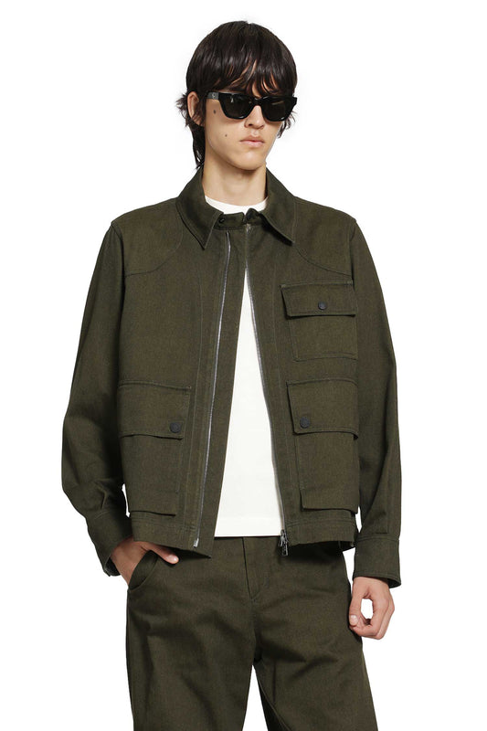 Vintage Cotton Twill Overshirt