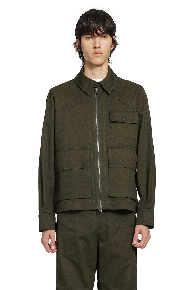 MONCLER GRENOBLE Vintage Cotton Twill Overshirt man
