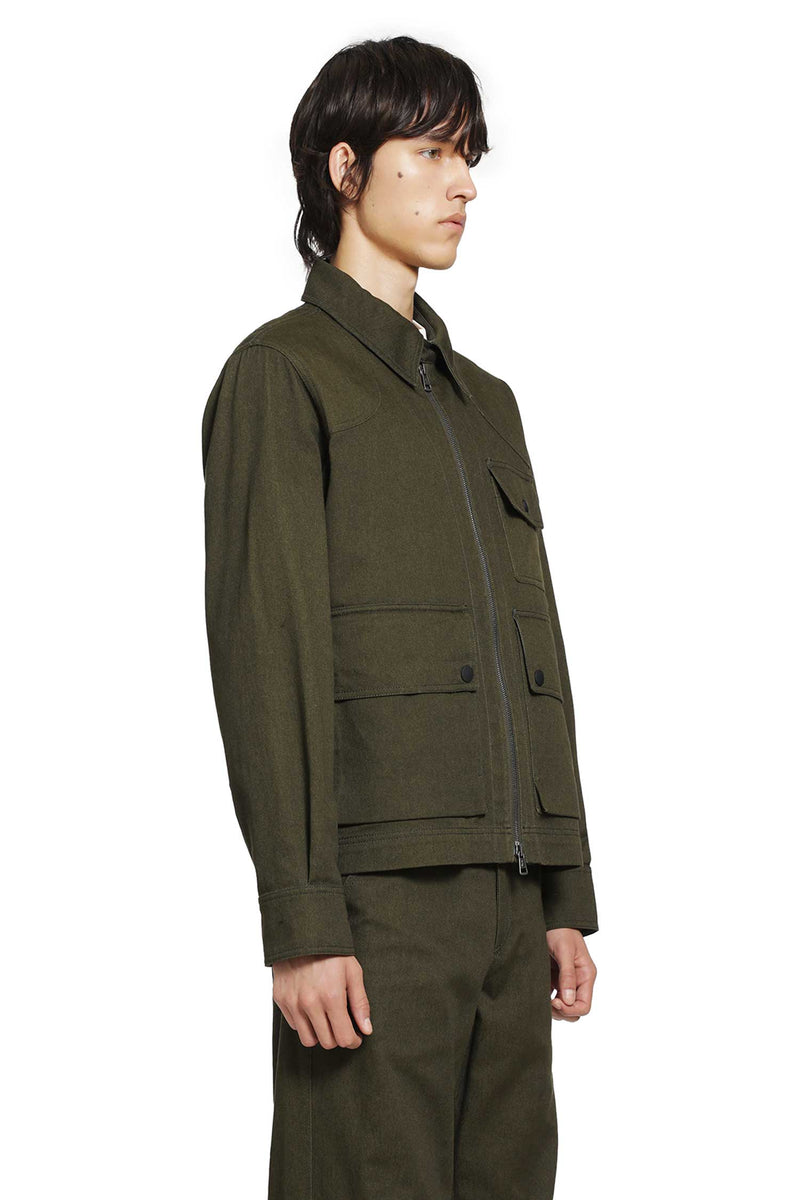 MONCLER GRENOBLE Vintage Cotton Twill Overshirt man