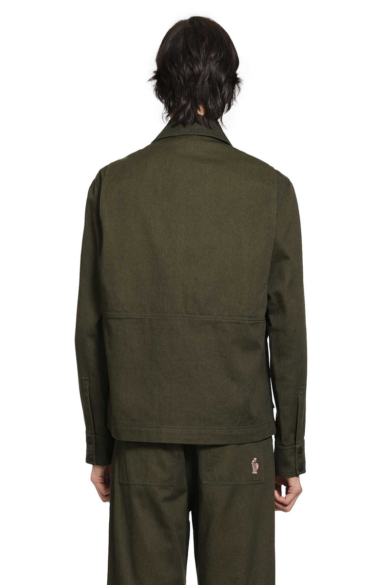 MONCLER GRENOBLE Vintage Cotton Twill Overshirt man