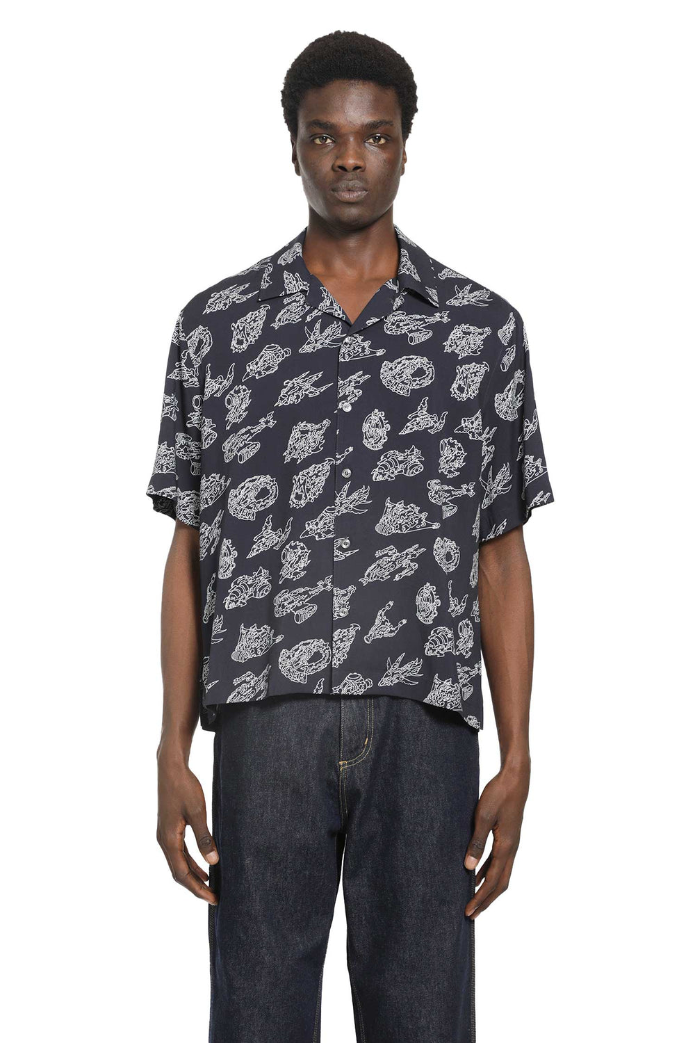 MONCLER Printed Short Sleeve Shirt man