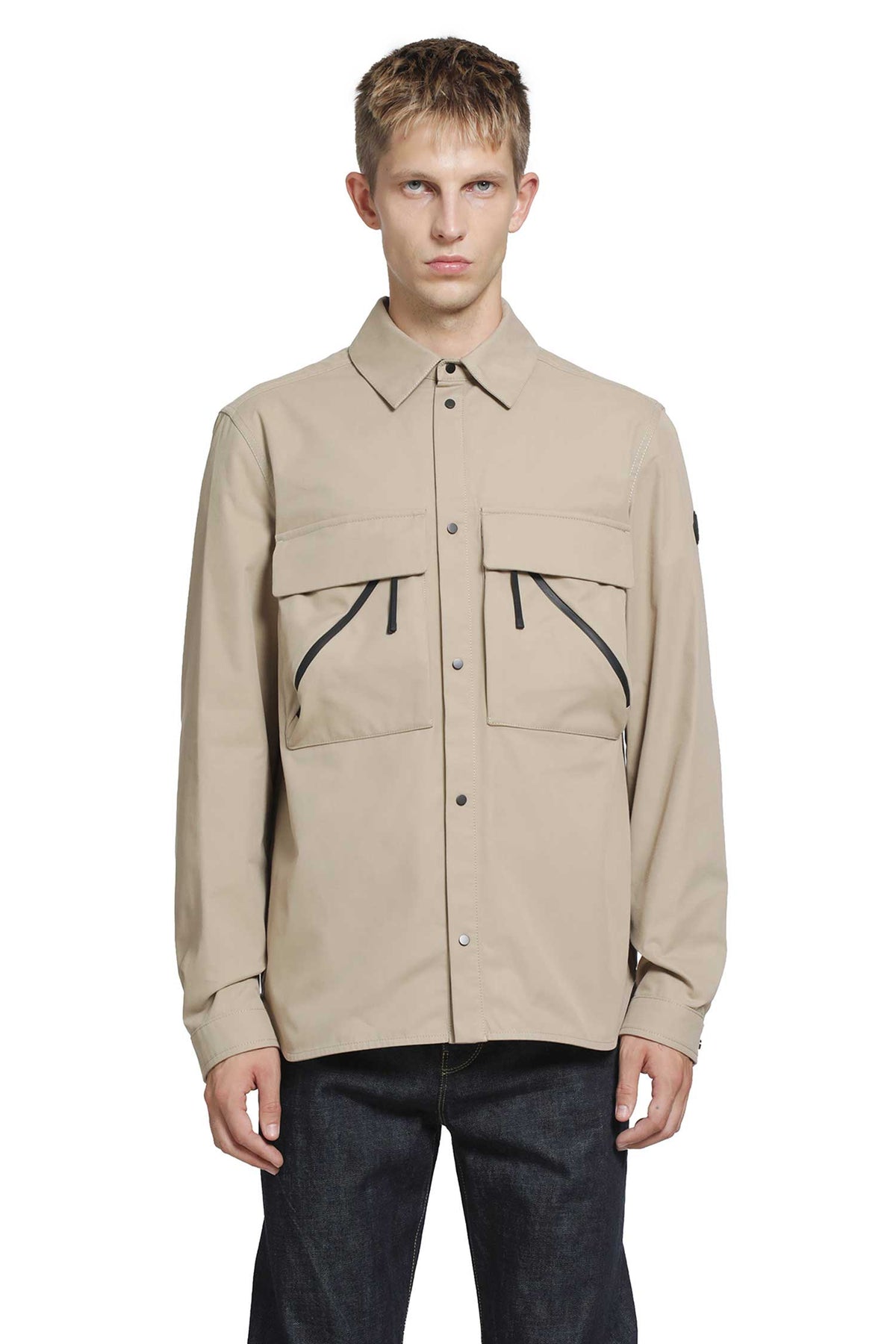 MONCLER Brushed Cotton Shirt man