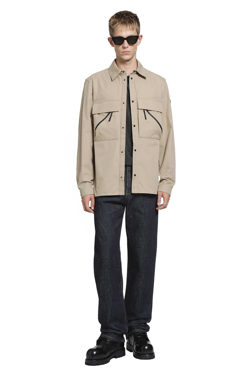 MONCLER Brushed Cotton Shirt man