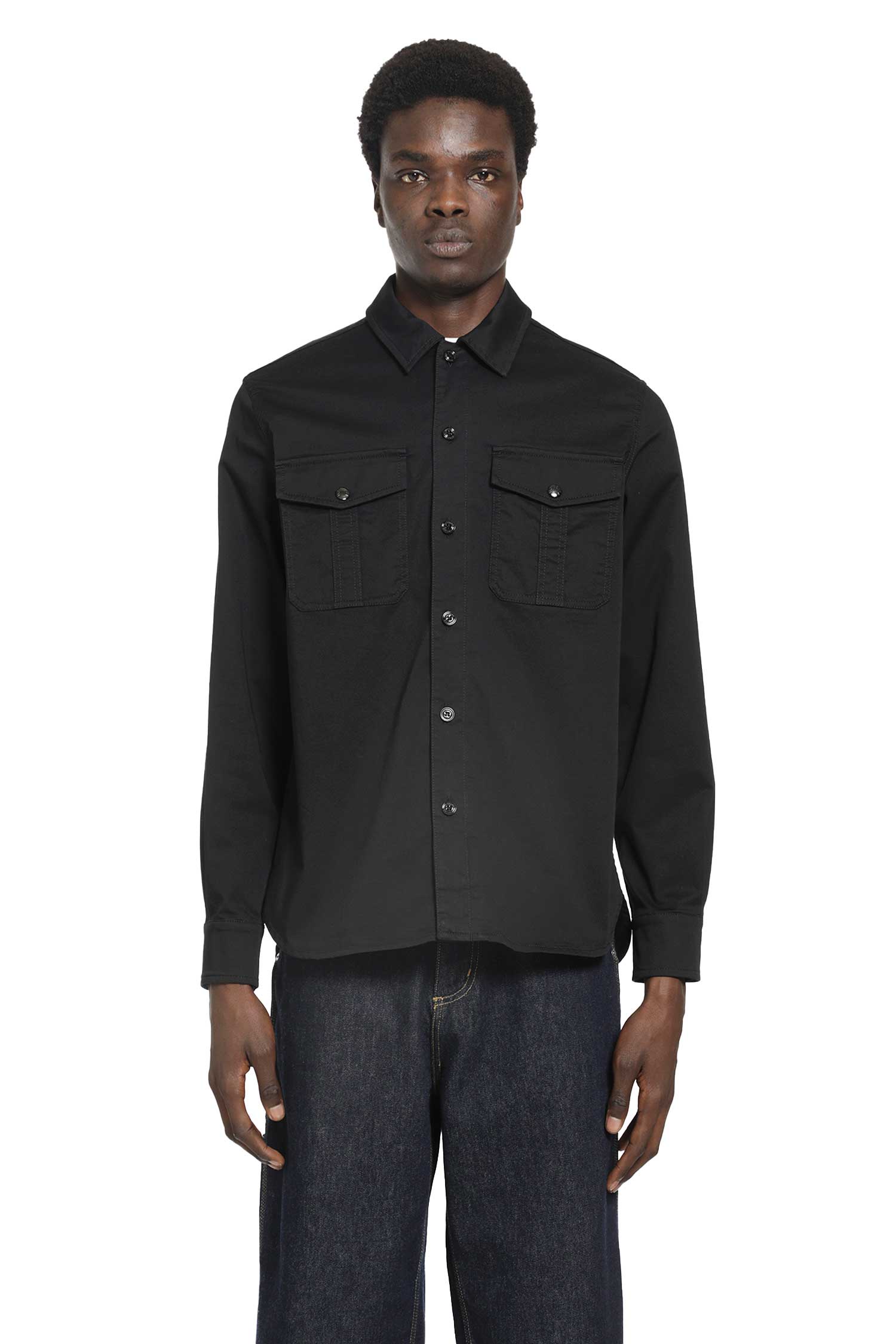Stretch Cotton Gabardine Shirt