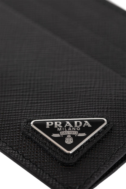 PRADA MAN BLACK WALLETS & CARDHOLDERS