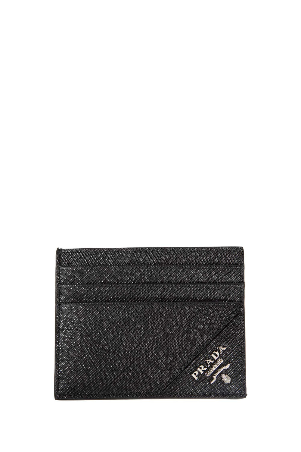 PRADA Saffiano Leather Card Holder unisex