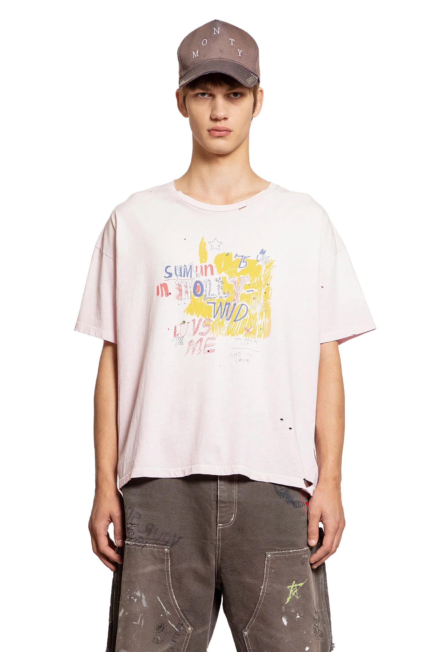 PALY HOLLYWOOD MAN PINK T-SHIRTS & TANK TOPS - Antonioli.eu