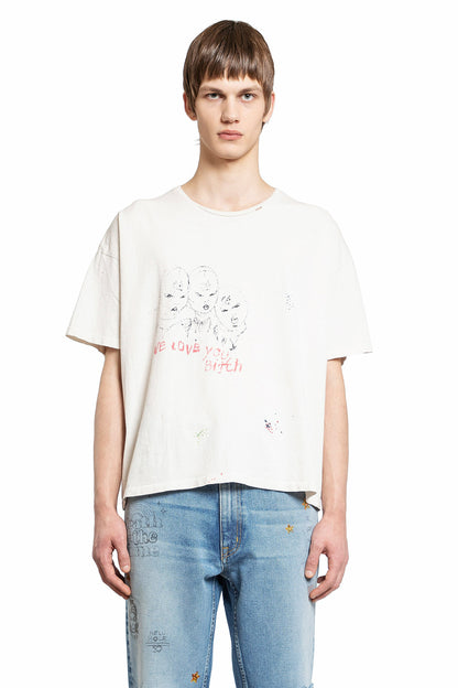 PALY HOLLYWOOD MAN OFF-WHITE T-SHIRTS & TANK TOPS