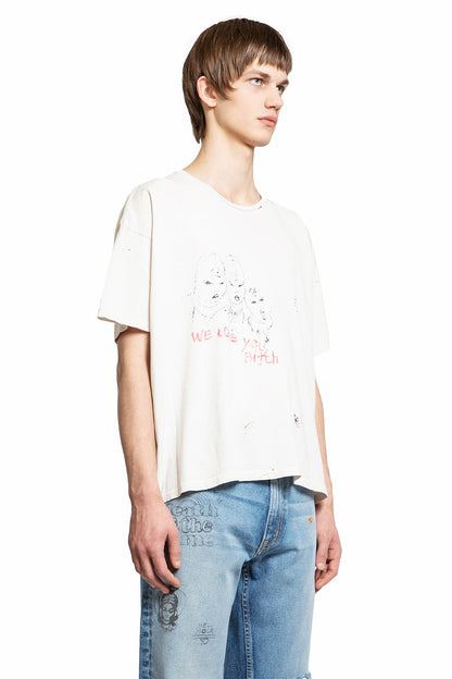 PALY HOLLYWOOD MAN OFF-WHITE T-SHIRTS & TANK TOPS