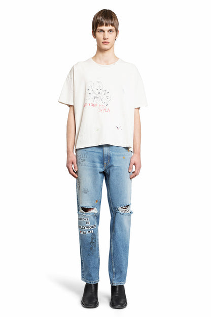 PALY HOLLYWOOD MAN OFF-WHITE T-SHIRTS & TANK TOPS