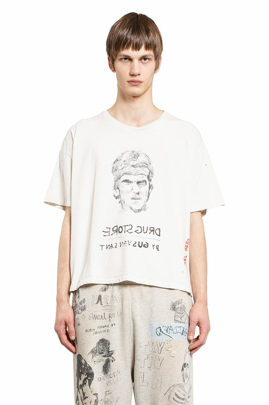 PALY HOLLYWOOD MAN OFF-WHITE T-SHIRTS & TANK TOPS