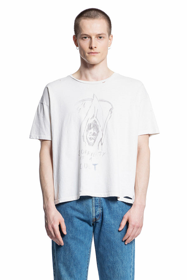 PALY HOLLYWOOD MAN OFF-WHITE T-SHIRTS