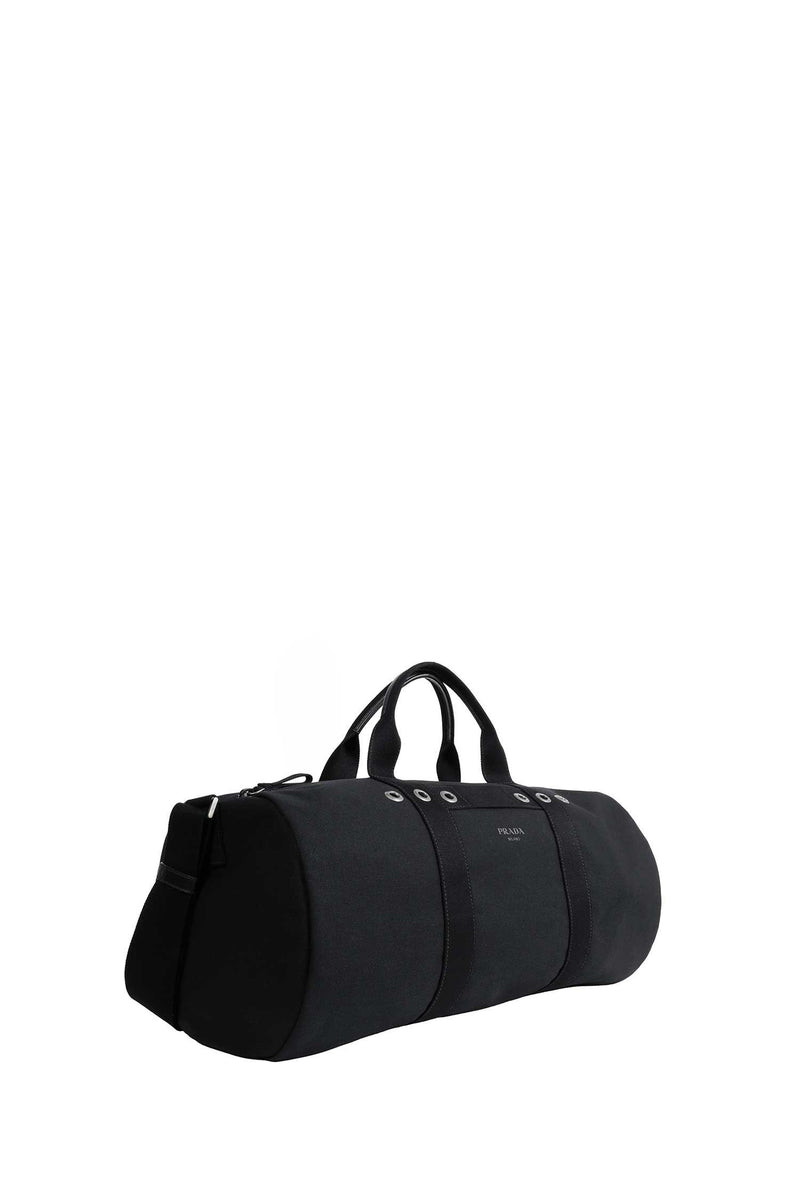 PRADA Canvas Duffle Bag unisex