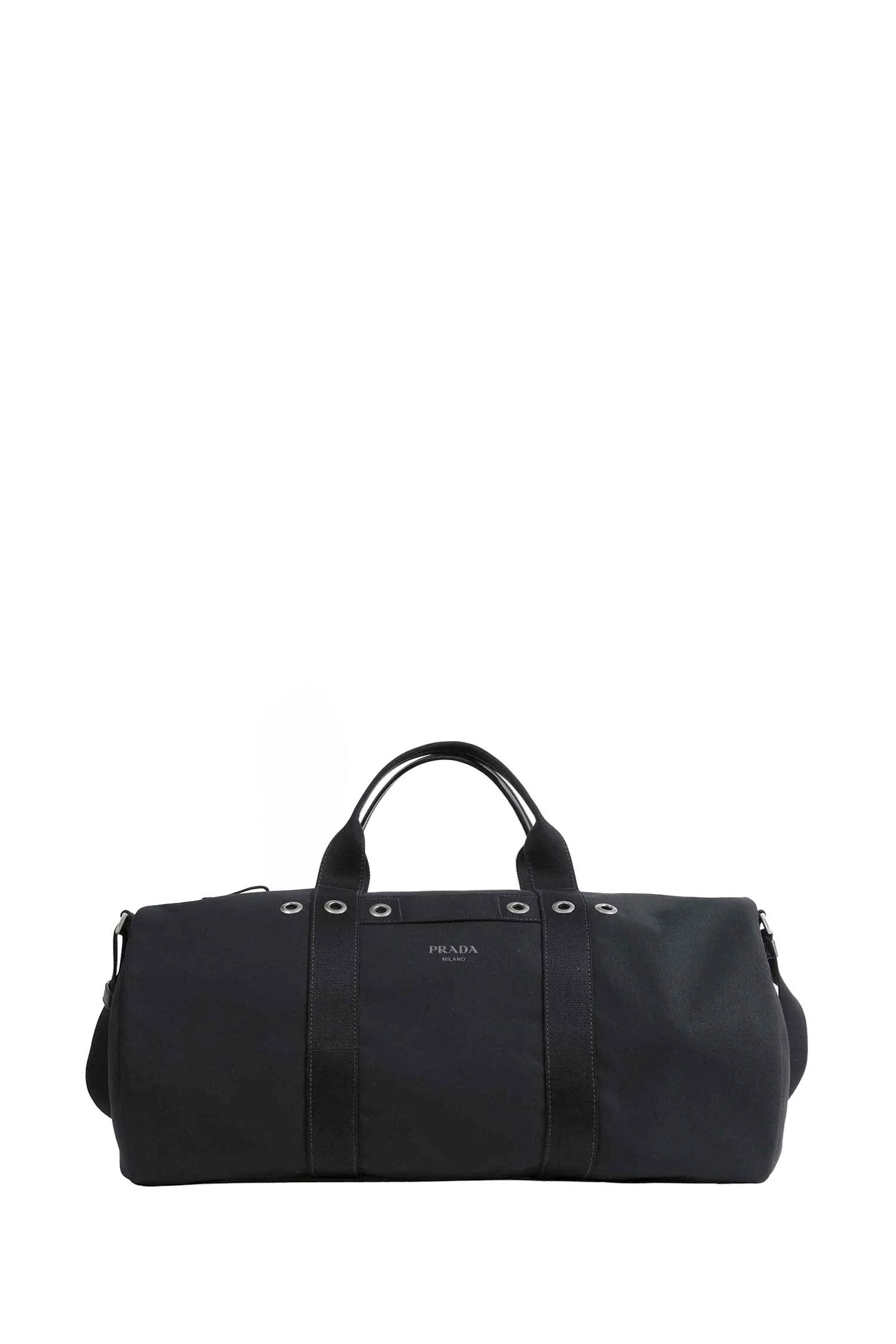 PRADA Canvas Duffle Bag unisex