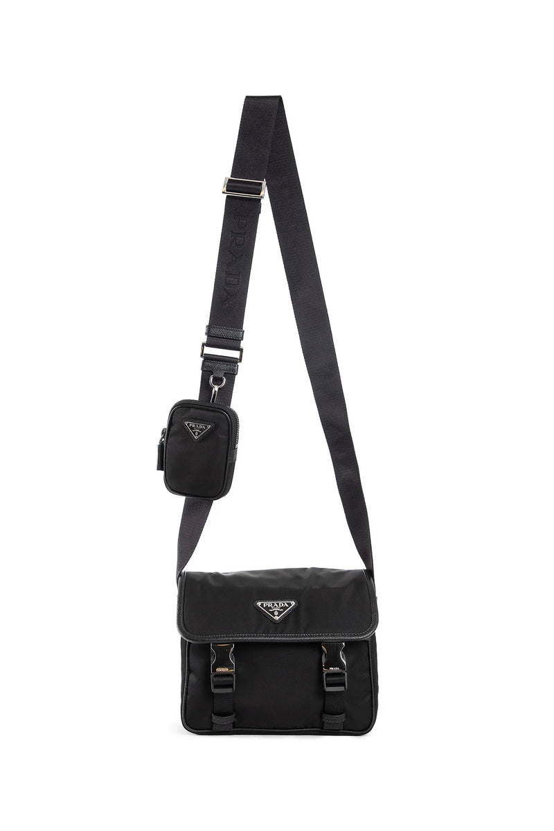 PRADA Re-Nylon and Saffiano leather crossbody bag man
