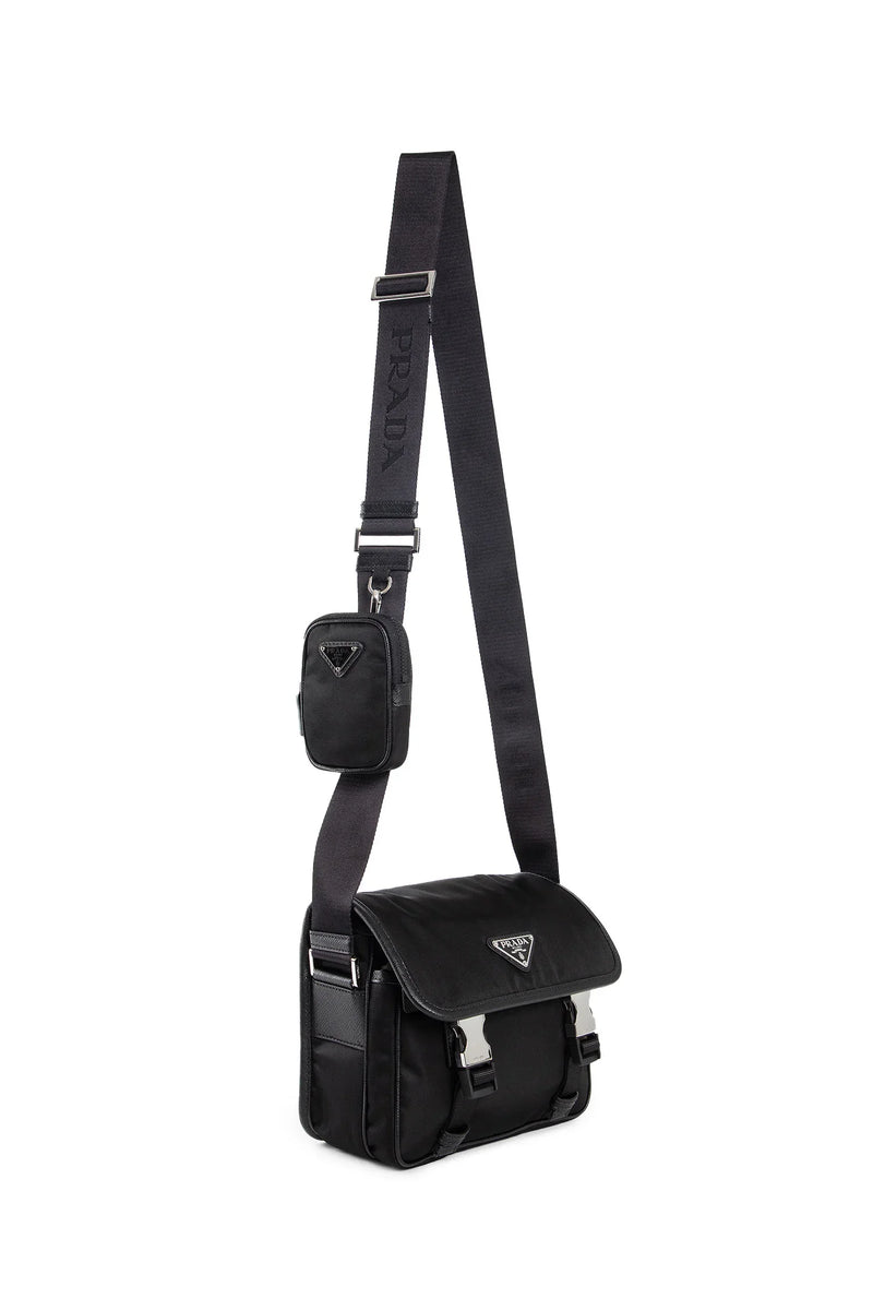PRADA Re-Nylon and Saffiano leather crossbody bag man