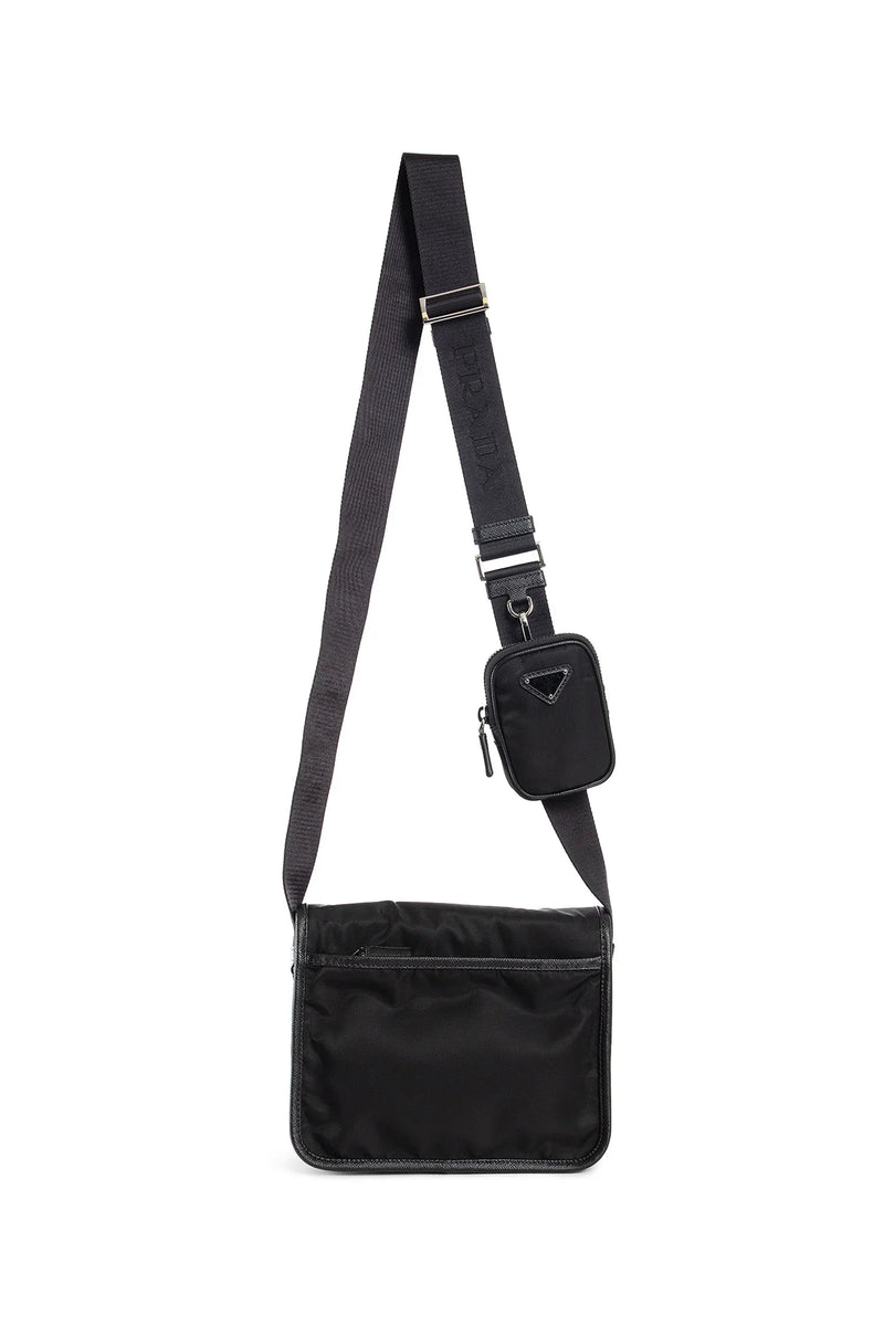 PRADA Re-Nylon and Saffiano leather crossbody bag man