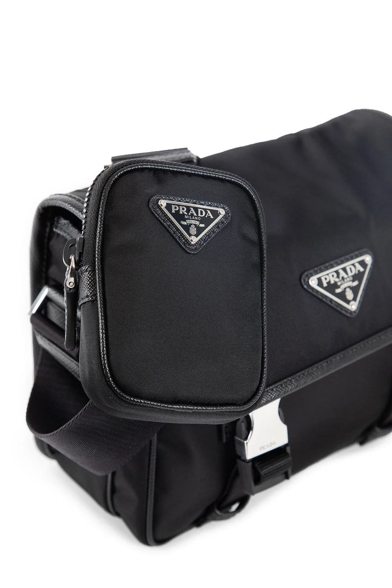 PRADA Re-Nylon and Saffiano leather crossbody bag man