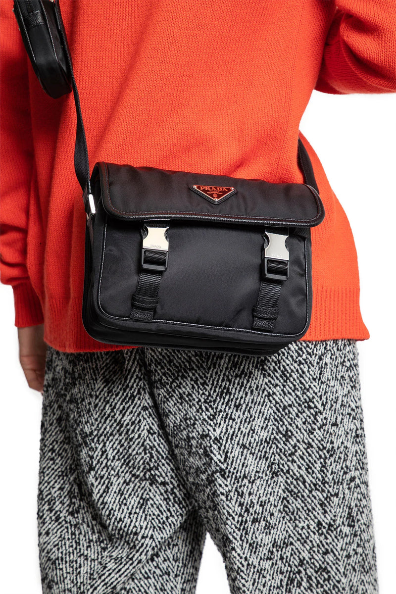 PRADA Re-Nylon and Saffiano leather crossbody bag man