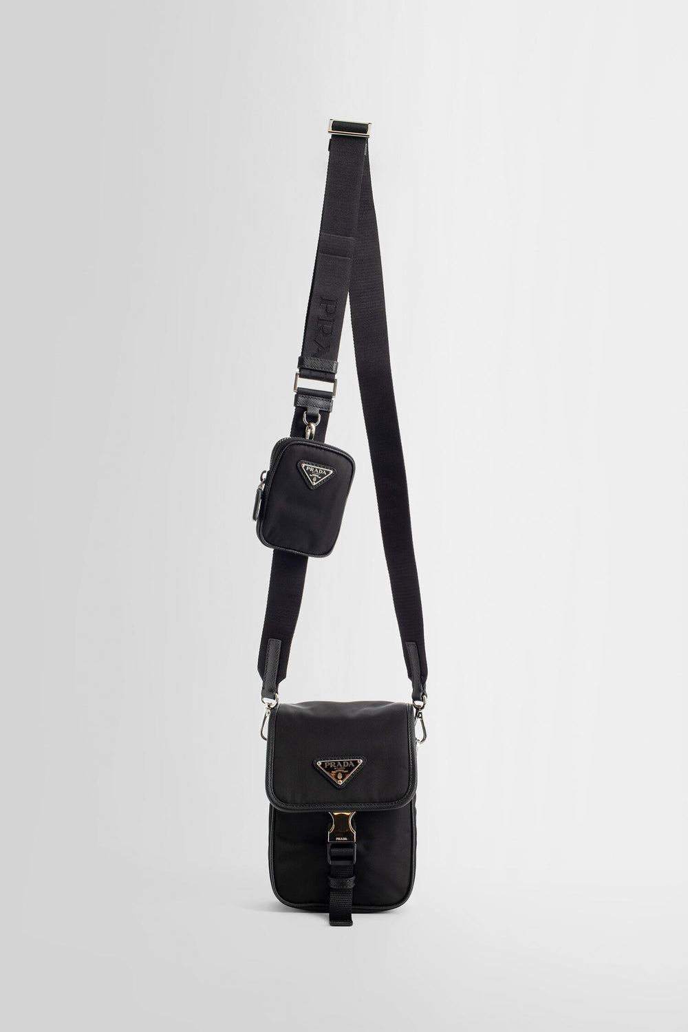 PRADA MAN BLACK SHOULDER BAGS