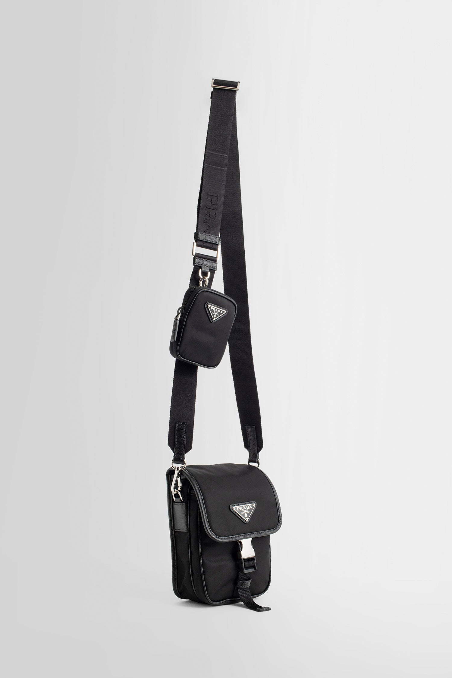 PRADA MAN BLACK SHOULDER BAGS