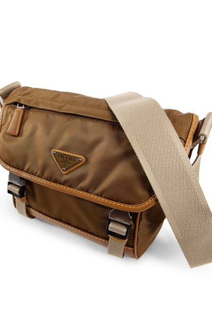 PRADA MAN BROWN SHOULDER BAGS