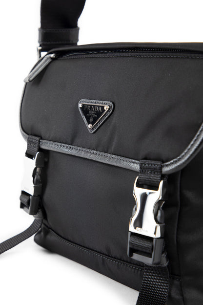 PRADA MAN BLACK CROSSBODY BAGS