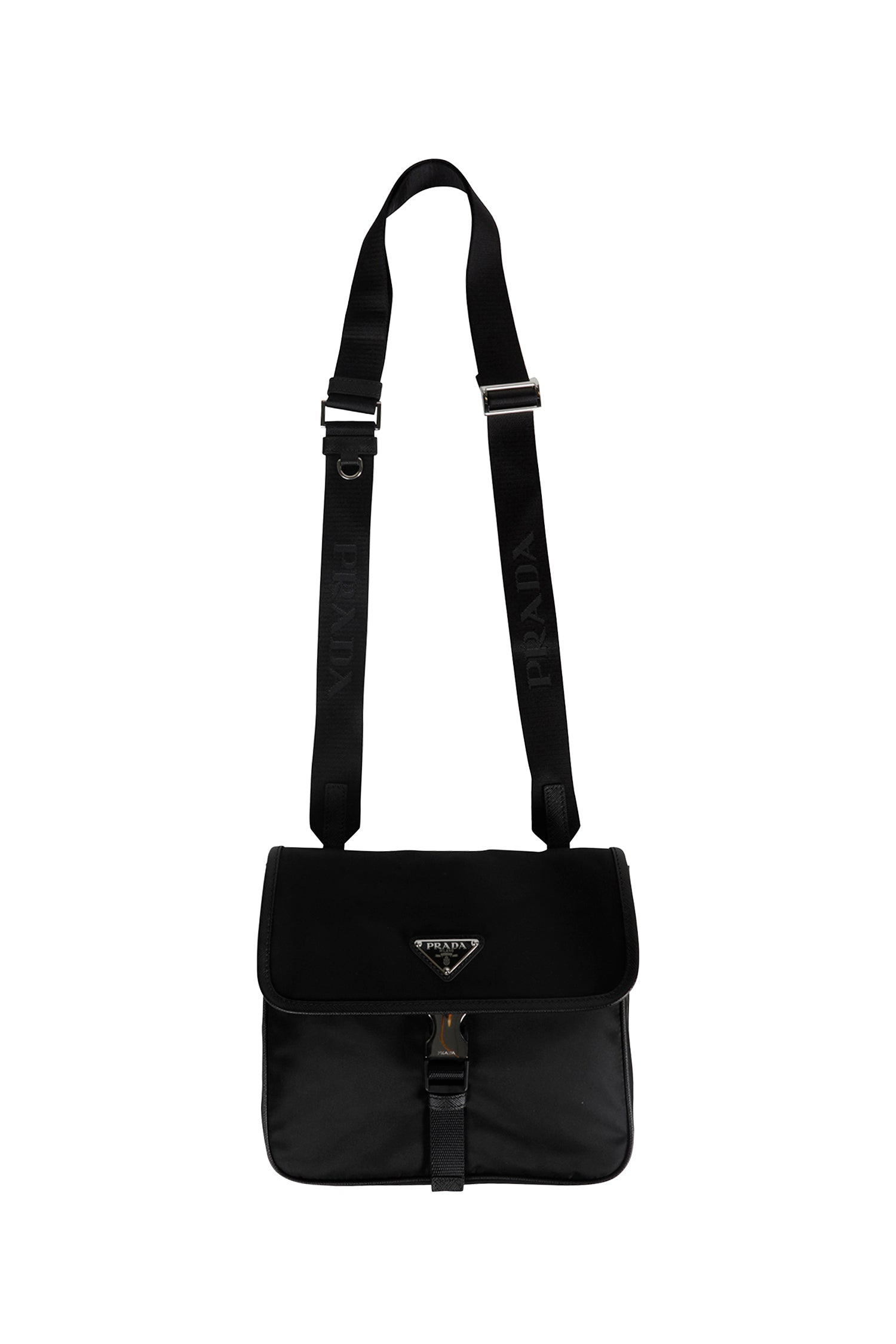 Re-Nylon And Saffiano Leather Shoulder Bag