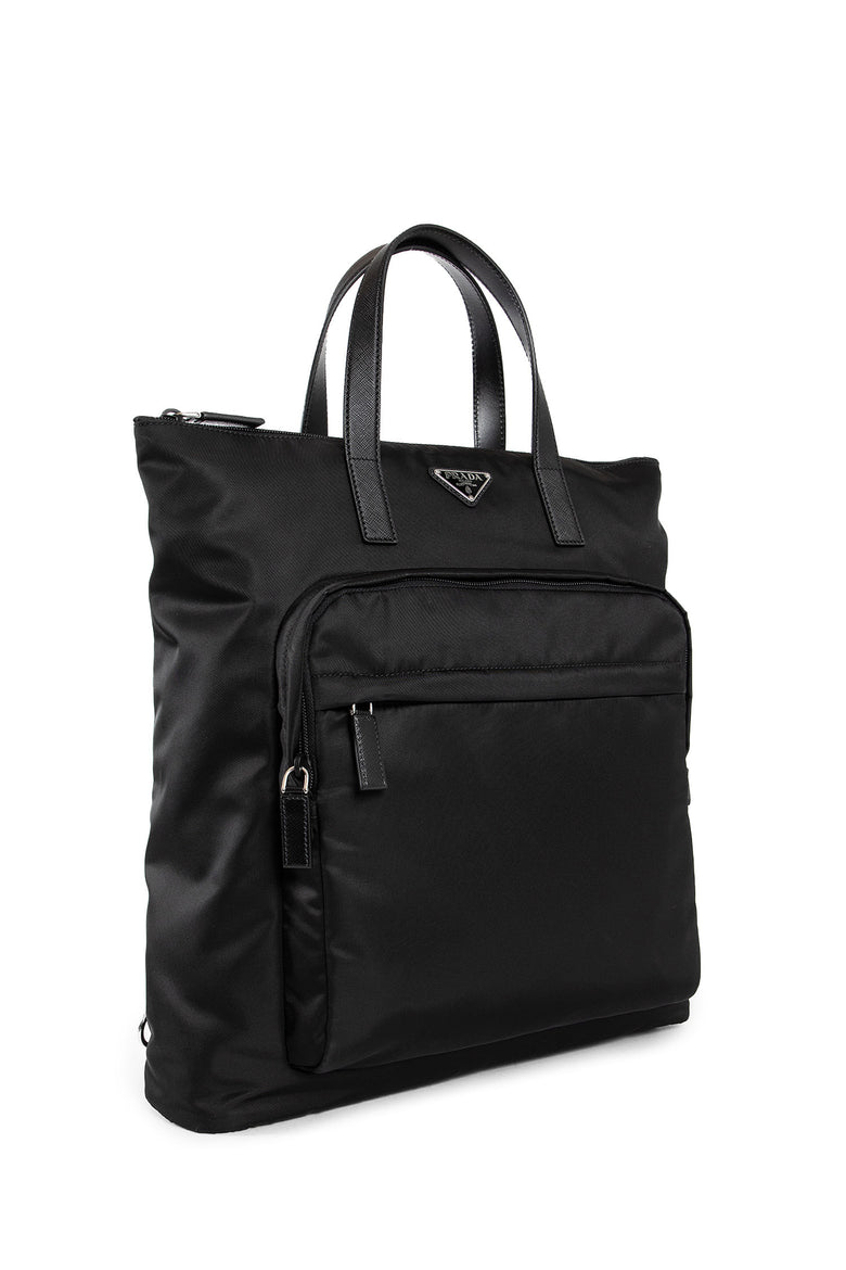 PRADA MAN BLACK TOTE BAGS