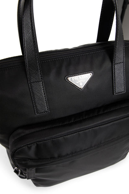 PRADA MAN BLACK TOTE BAGS