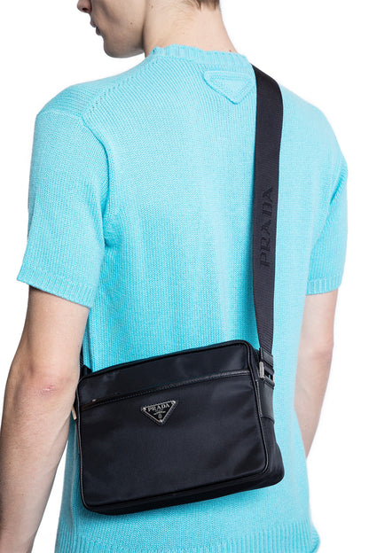 PRADA MAN BLACK CROSSBODY BAGS