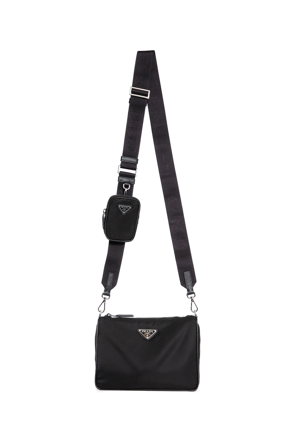 PRADA MAN BLACK CROSSBODY BAGS