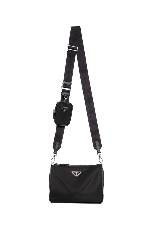 PRADA MAN BLACK CROSSBODY BAGS