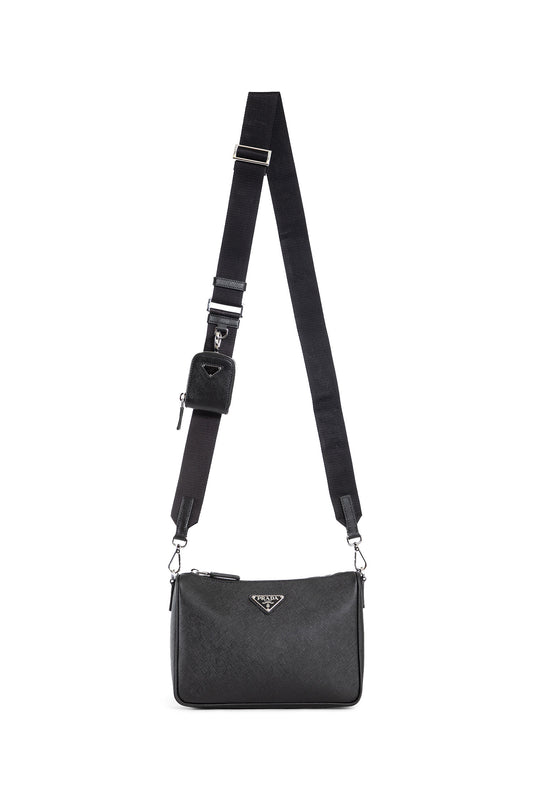 PRADA MAN BLACK CROSSBODY BAGS