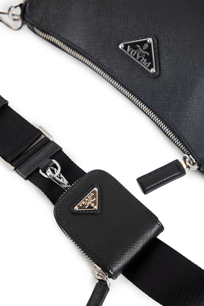 PRADA MAN BLACK CROSSBODY BAGS